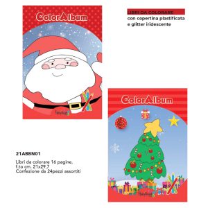 LIBRI DA COLORARE NATALE (16 PAG) x 24 Pz.V.2,30 ART.21ABBN01 [MARPIMAR283]