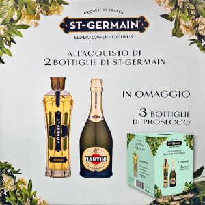 ST-GERMAIN FARDO CL.70 x 2 + 3 PROSECCO MARTINI OMAGGIO [MARTINI230]