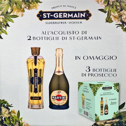 ST-GERMAIN FARDO CL.70 x 2 + 3 PROSECCO MARTINI OMAGGIO [MARTINI230]