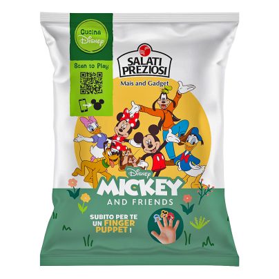 MICKEY MOUSE FINGER PUPPET CORNETTO FORMAGGIO Gr.25 x 24 Pz. [MITICA125]