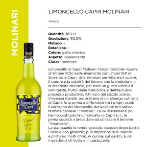 LIMONCELLO CAPRI MOLINARI 30? x Lt.1 [MOLINARI115]