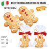BISCOTTI OMINO DECORATI Gr.50 x 15 Pz. V.5,00 ART.0233/F [ROSSINIS400]