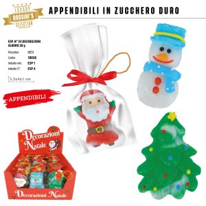 DECORAZIONI ALBERO Gr.30 x 24 Pz.V.1,30 ART.18058 [ROSSINIS445]