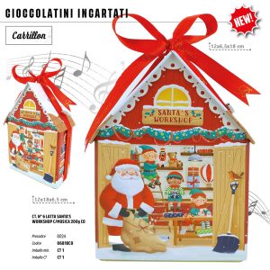 LATTA SANTA'S WORKSHOP CARRILLON Gr.200 V.22,00 ART. 06818CO [ROSSINIS451]