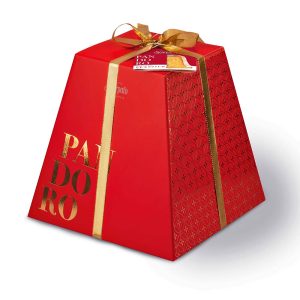 PANDORO CLASSICO SCATOLA ROSSO ORO Kg.1 [SCARPA14088]