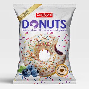 DONUT MIRTILLO Gr.60 x 12 Pz. [ZANIBONI218]