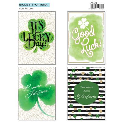 BIGLIETTI FORTUNA FOIL x 12 Pz. ART.AGV15 [MARPIMAR111]