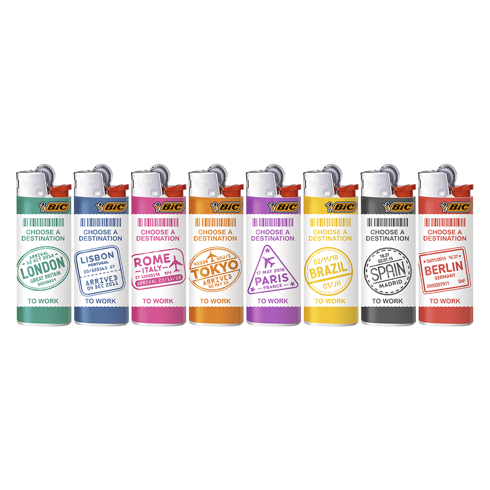 CITY LIFE MINI J25 x 50 Pz. BIC DECORATO [BIC155]