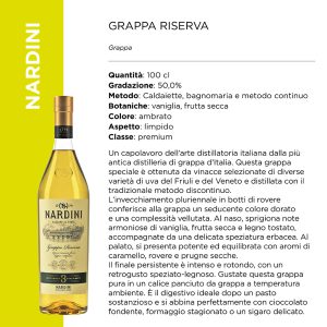 GRAPPA RISERVA NARDINI 50? x 1 LT. [NARDINI110]