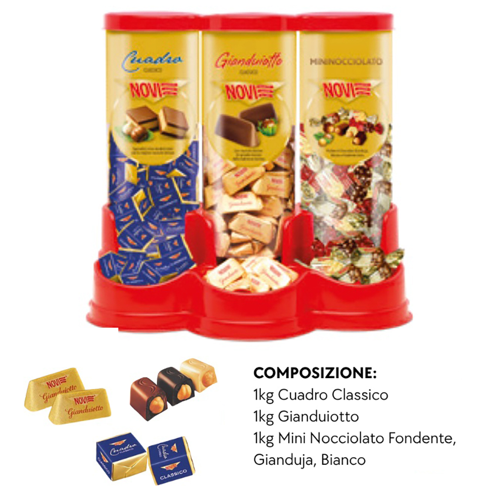ESPOSITORE PRALINE NOVI x Kg.3 Pz.280 COD.3670 [NOVI160]