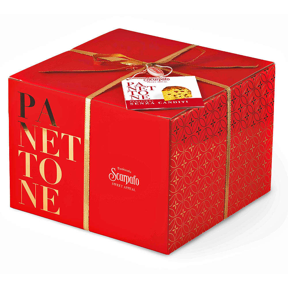 PANETTONE SZ CANDITI SCATOLA ROSSA ORO Kg.1 [SCARPA10261]