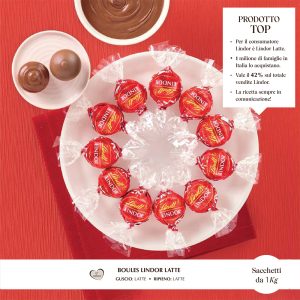 LINDOR BOULES LATTE ROSSO x 80 Pz.Kg.1 (SACCHETTO) [LINDTBANCO138]