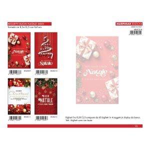 CHIUDIPACCO MEDI NATALE FOIL ORO x 60 Pz. ART.ABNCD18 [MARPIMAR267]