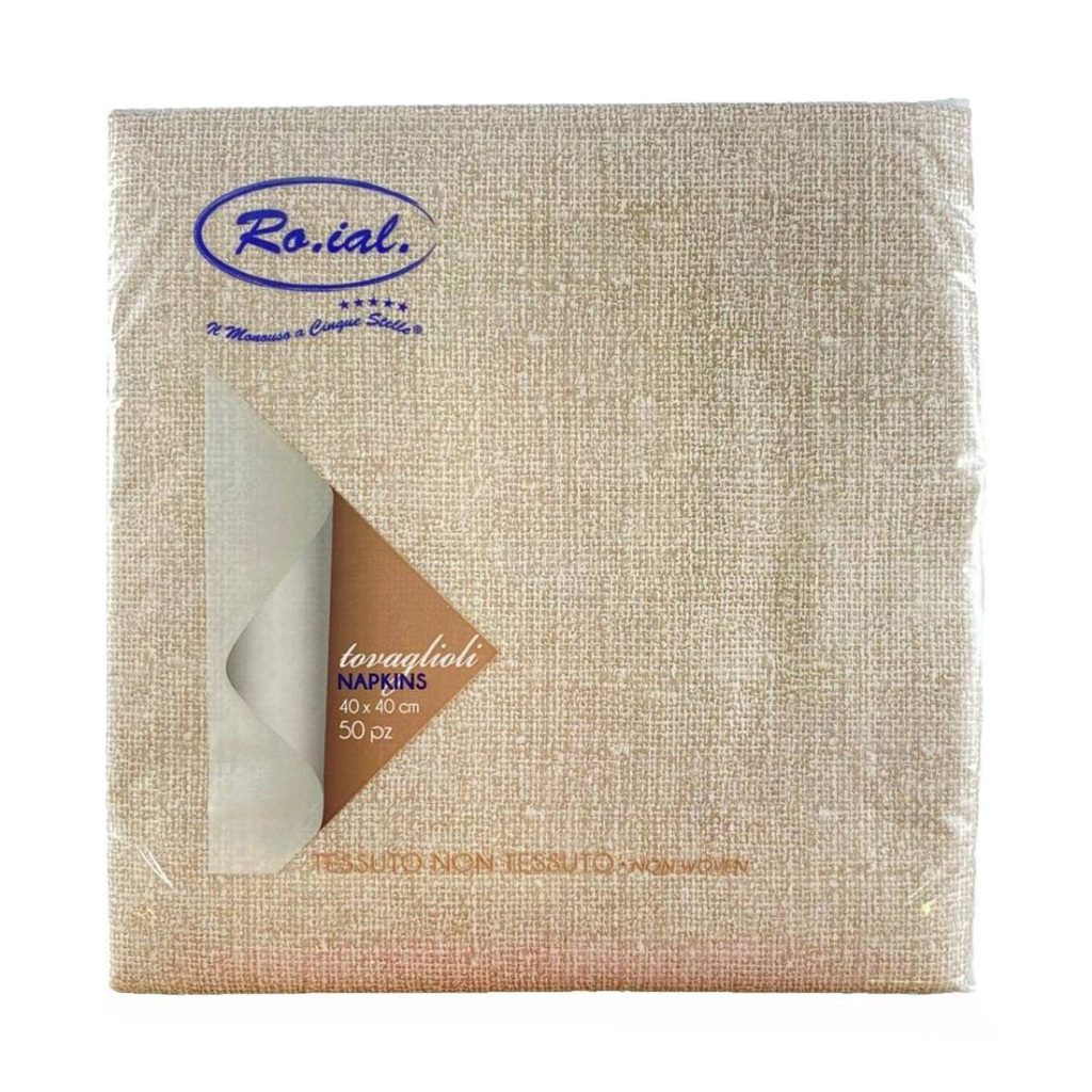 TOVAGLIOLI TNT SPUNLACE CAFFE  cm40x40 50x20Pz. ART.TOYU2851 [ROIAL200]