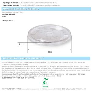 COPERCHIO PLA TAGLIOCROCE x 50 Pz.ART.2826 [SDG124]