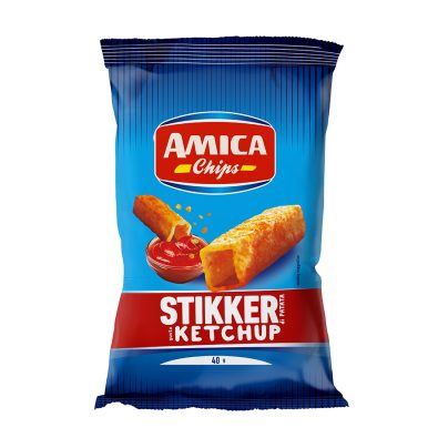 STIKKER KETCHUP AMICA CHIPS Gr.40 x 24 Pz. [AMICACHIPS173]