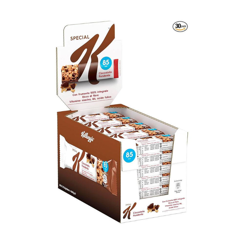 KELLOGG'S SK CIOCCOLATO FONDENTE Gr.21,5 x 30 Pz. [KELLOGG112]