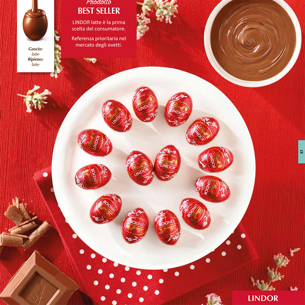 OVETTI LINDOR LATTE x Gr.500 Pz.59 ART.853849 [LINDTPASQUA102]