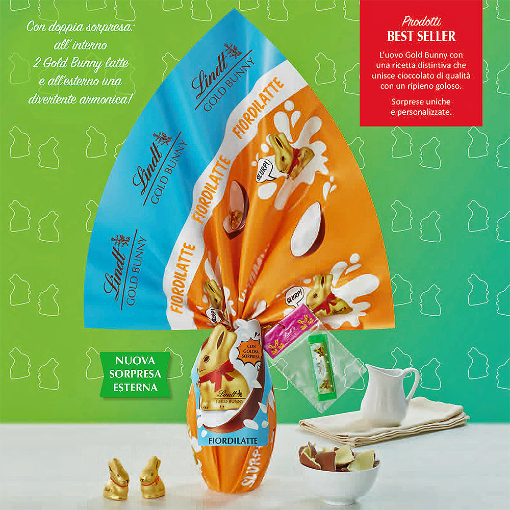 UOVO GOLD BUNNY FIORDILATTE Gr.270 V.26,00 ART.866018 [LINDTPASQUA205]