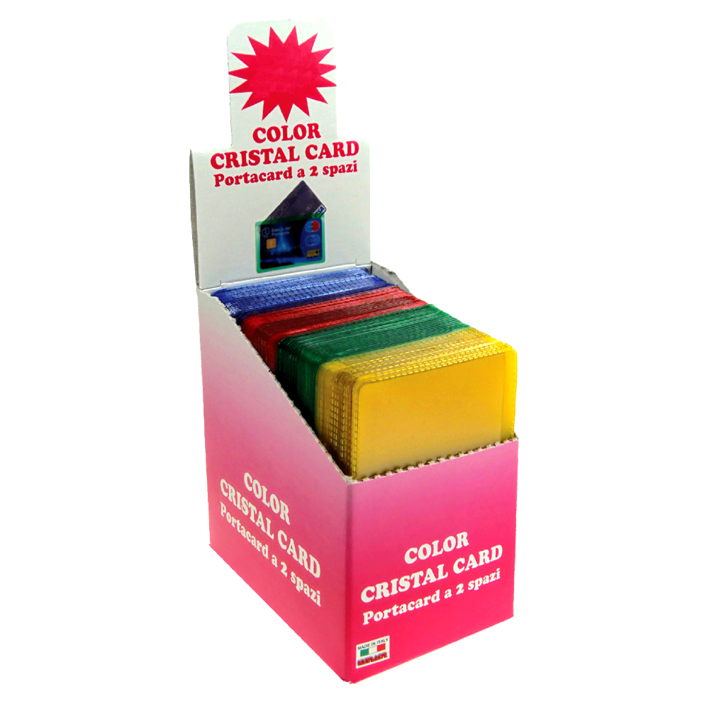 CRISTALCARD COLOR 2 TASCHE x 80 Pz. COD.999C [ALPLAST135]