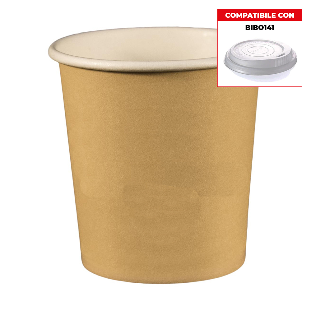 BICCHIERE AVANA CARTA PICCOLO CAFFE' 3oz x 50 Pz. [BIBO140]