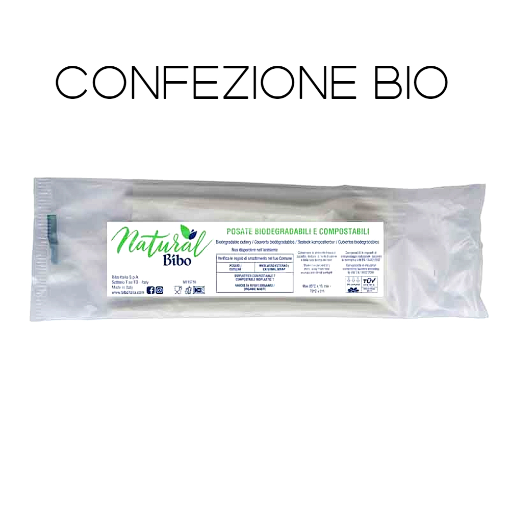 BIS POSATE PLA + TOVAGLIOLO 1V x 50 Pz. [BIBO240]