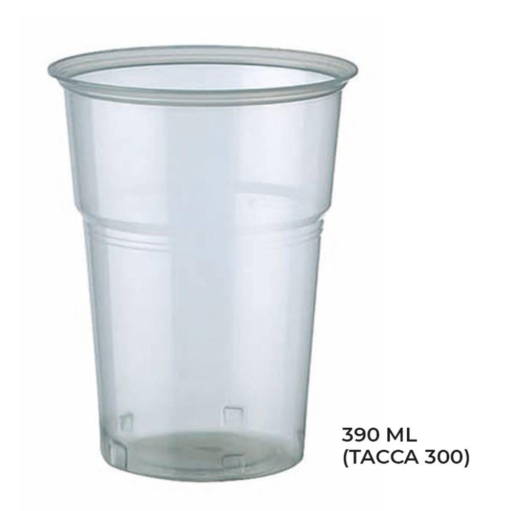 BICCHIERE PLASTICA (CRISTAL) 400 ML(TACCA 300ML)x 50 Pz.ART.6636570 [BIBO355]