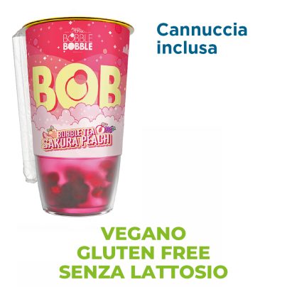 BUBBLE TEA SAKURA PEACH BICCHIERE 360 ML x 9 Pz. [BRESKUI105]