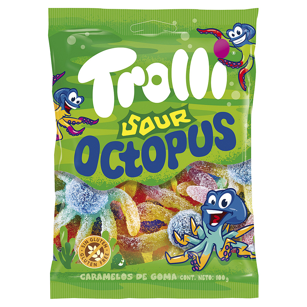 POLIPO ZUCCHERATO BUSTA Gr.100 x 12 Pz.TROLLI [CADO531]