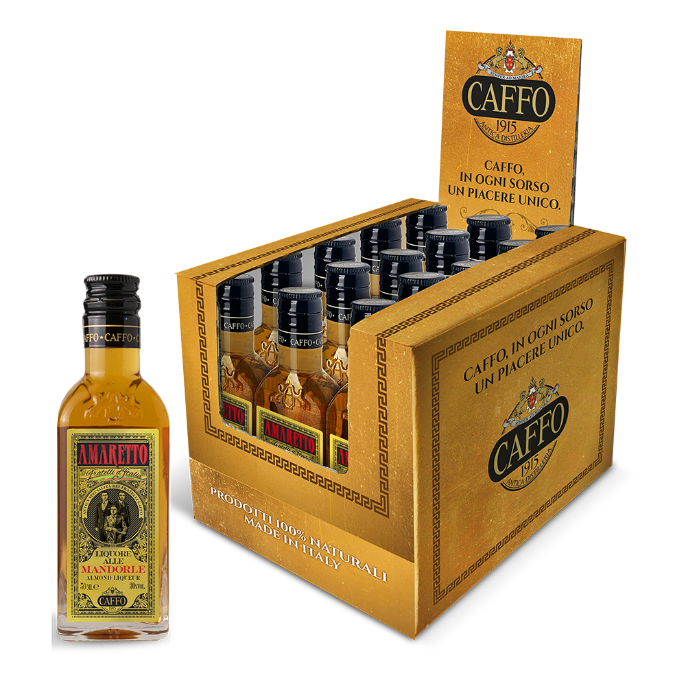 AMARETTO LIQUORE ALLE MANDORLE MIGNON Cl.5 x 15 Pz. [CAFFO145]