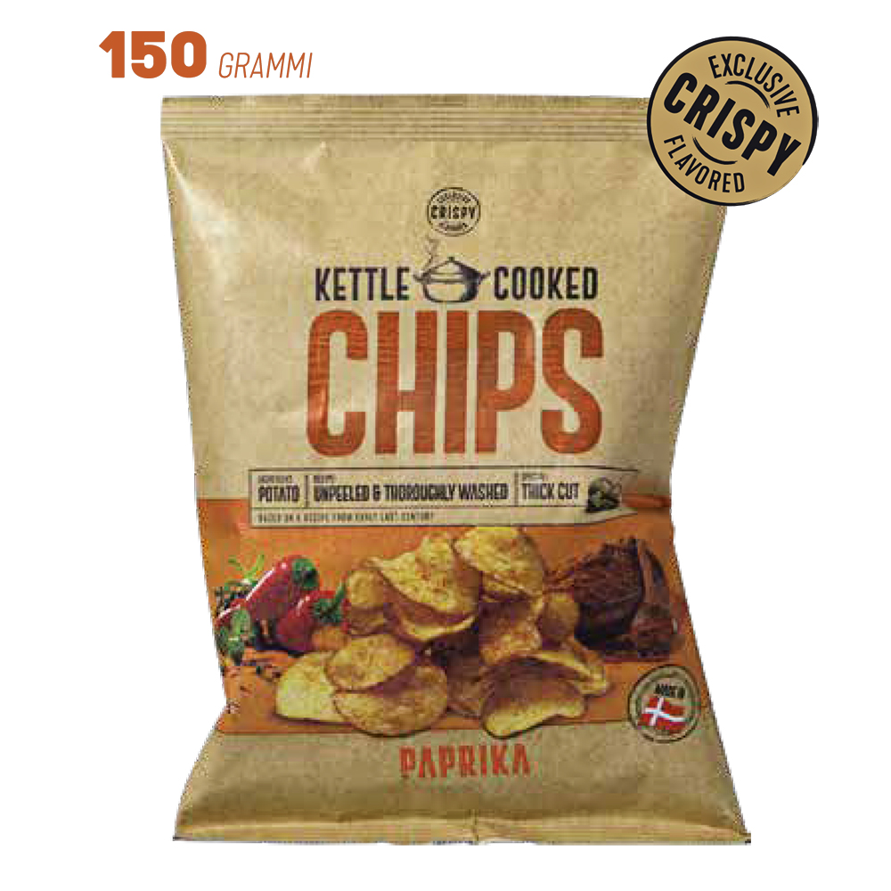 KETTLE CHIPS PAPRIKA Gr.150 x 8 PZ. [DULCIS370]