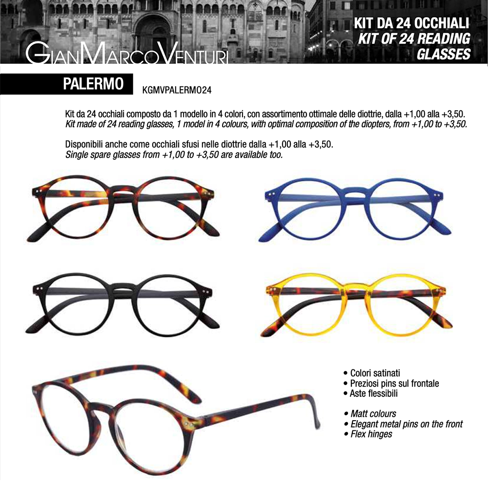 KIT PALERMO EXPO OCCHIALI GMV x 24 Pz.V.10,90 [ESPRESSO131]