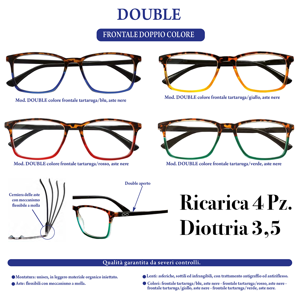 DOUBLE ESPRESSO RICARICA x 4 Pz.V.9,90 DIOTRIA 3,5 [ESPRESSO200]