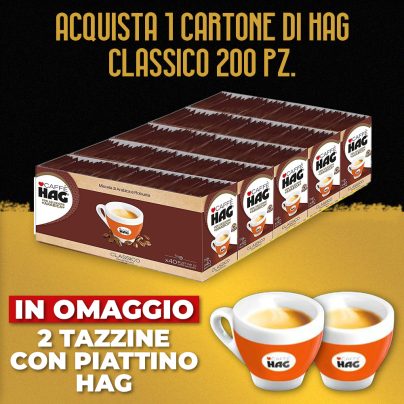 HAG CLASSICO 200 Pz.+ TAZZINE OMAG. [HAG102]