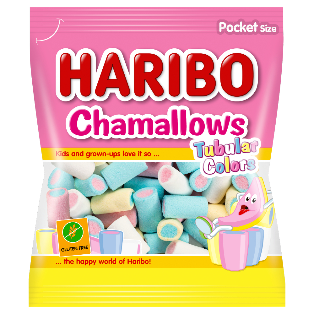 CHAMALLOWS TUBOLAR Gr.50 x 30 Pz. BUSTA HARIBO [HARI795]