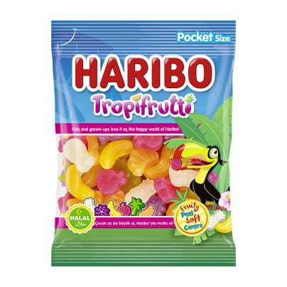 HALAL TROPIFRUTTI Gr.100 x 30 PZ. BUSTA [HARI900]