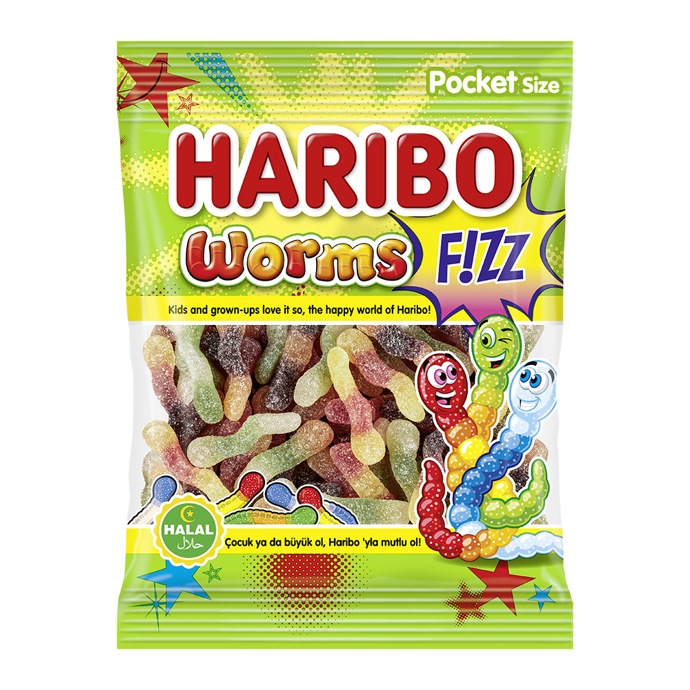 HALAL WORMS FRIZZI Gr.80 x 30 PZ. BUSTA [HARI920]