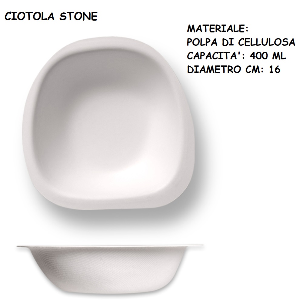 CIOTOLA STONE 400 Ml x 50 Pz. ART.JP71120 [DAMPE150]