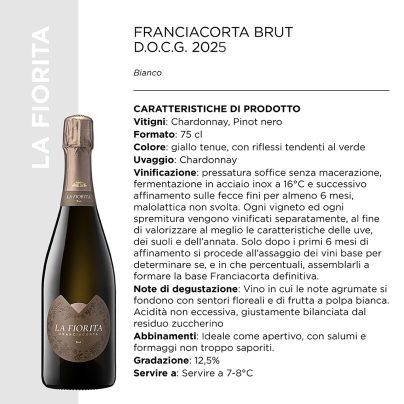 FRANCIACORTA BRUT D.O.C.G. 2025 CL.75 x 6 PZ. [LAFIORITA100]