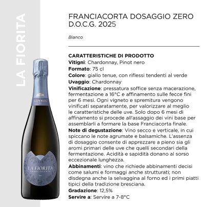 FRANCIACORTA DOSAGGIO ZERO D.O.C.G. 2025 CL.75 x 6 PZ. [LAFIORITA105]