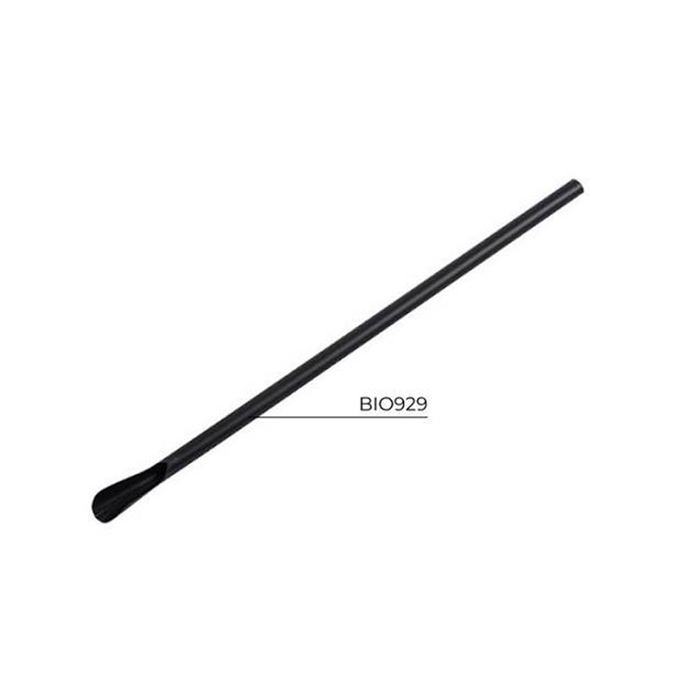 CUCCHIAIO CANNUCCE PLA NERA H.21 PZ.250 (DIAM.6mm) ART.BIO929 [LEONE100]