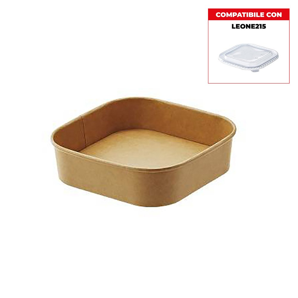 INSALATIERA QUADRATA cm17x17x7,5h 1400ml x 24 Pz. H0772 [LEONE210]