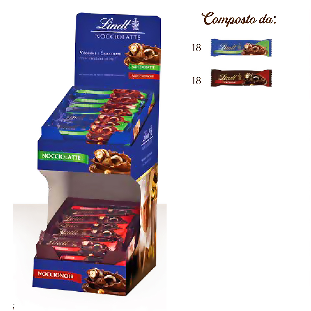 EXPO SNACK NOCCIOLATTE NOCCIONOIR x 36 Pz. ART.865898 [LINDT106]