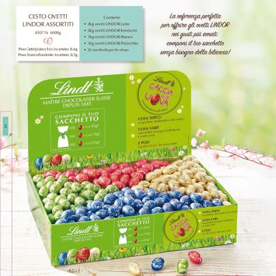 CESTO OVETTI LINDOR ASSORTITI x Kg.6 Pz.708 LINDT COD.850776 [LINDTPASQUA100]