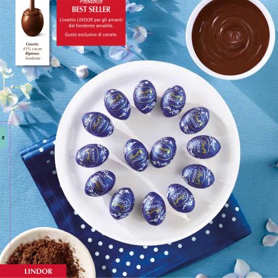 OVETTI LINDOR BLU FONDENTE x Gr.500 Pz.59 ART.853844 [LINDTPASQUA103]
