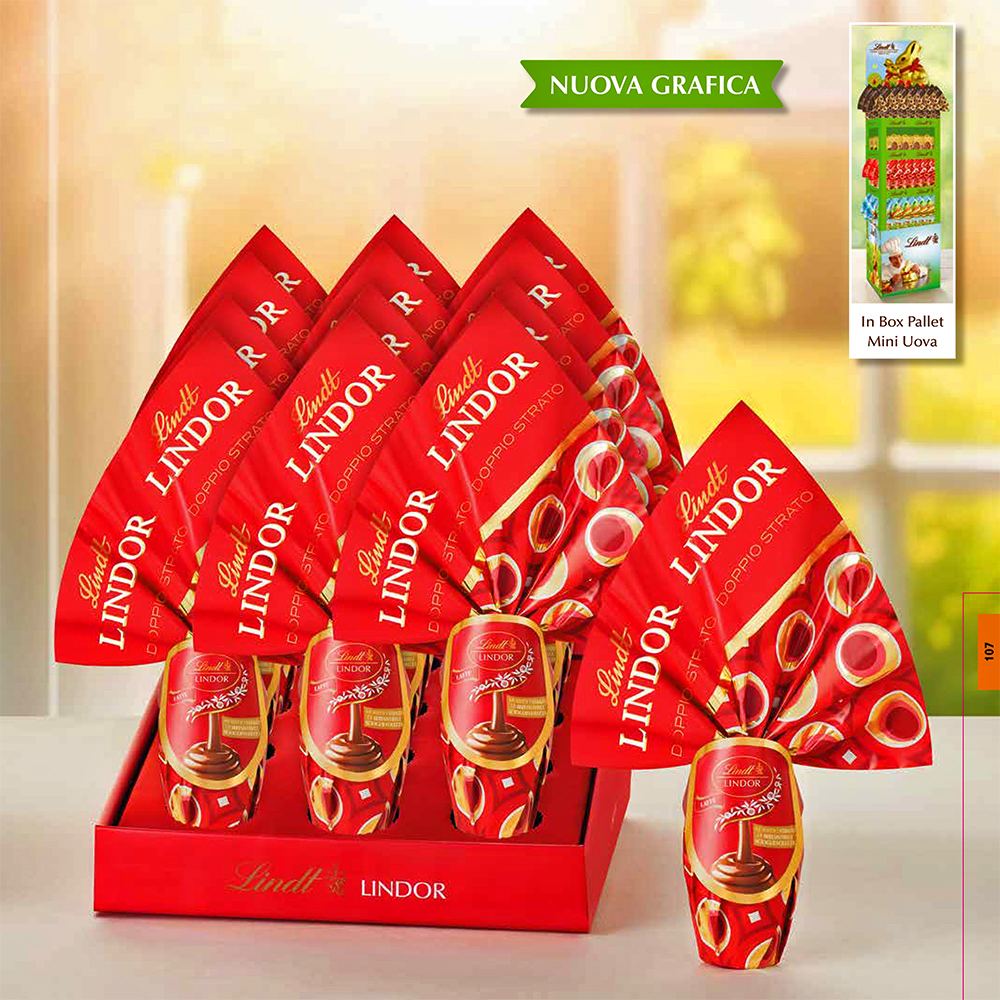 MINI UOVO LINDOR VINTAGE LATTE Gr.45 x 12 Pz. V.7,70 ART.850671 [LINDTPASQUA176]