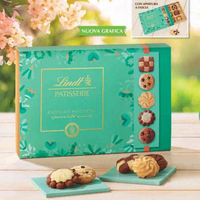 SCATOLA PATISSERIE PRIMAVERA Gr.280 V.22,00 ART.851420 [LINDTSCATOLE132]