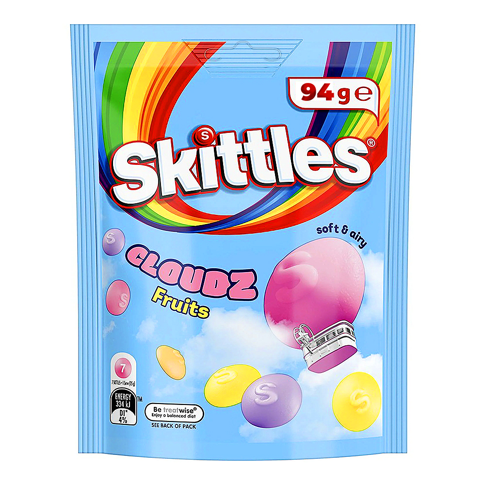 SKITTLES SQUISHY CLOUDZ FRUIT Gr.94 x18 Pz. [MARS715]