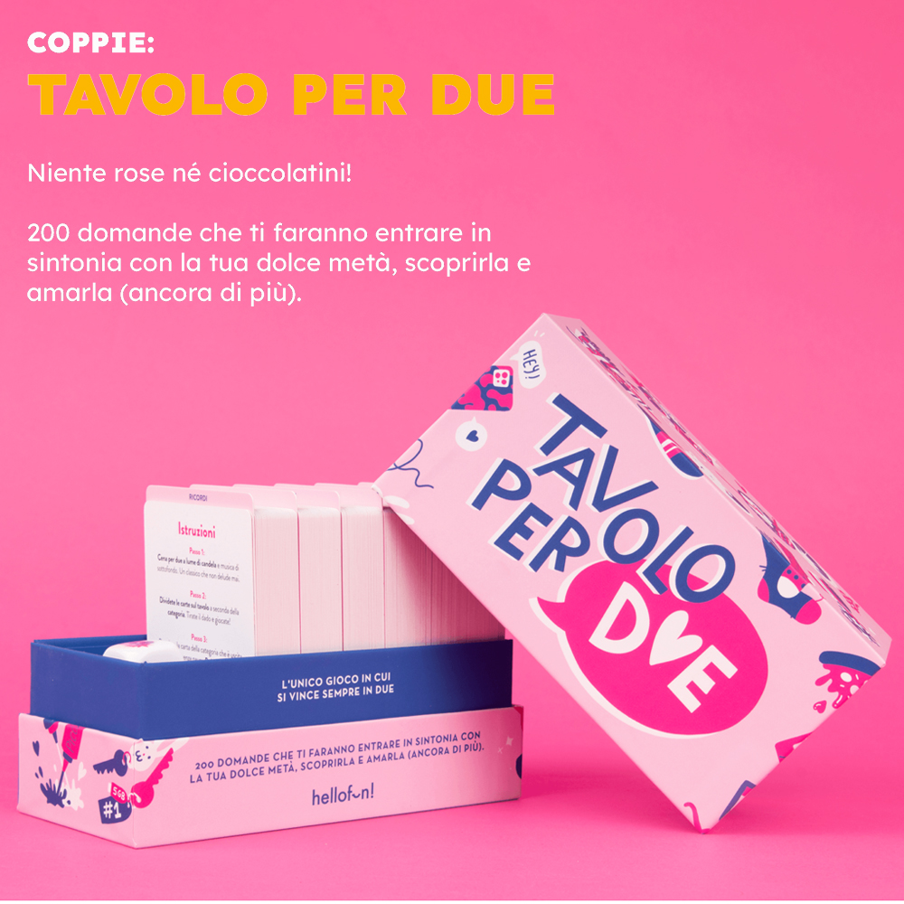 TAVOLO PER DUE HELLO FUN x 1 Pz. [MASENGHINI210]