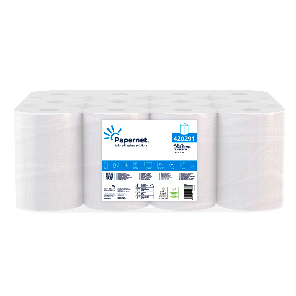 ASCIUGAMANO ROTOLO 2V x 12 Pz. COD.420291 [PAPERNET105]